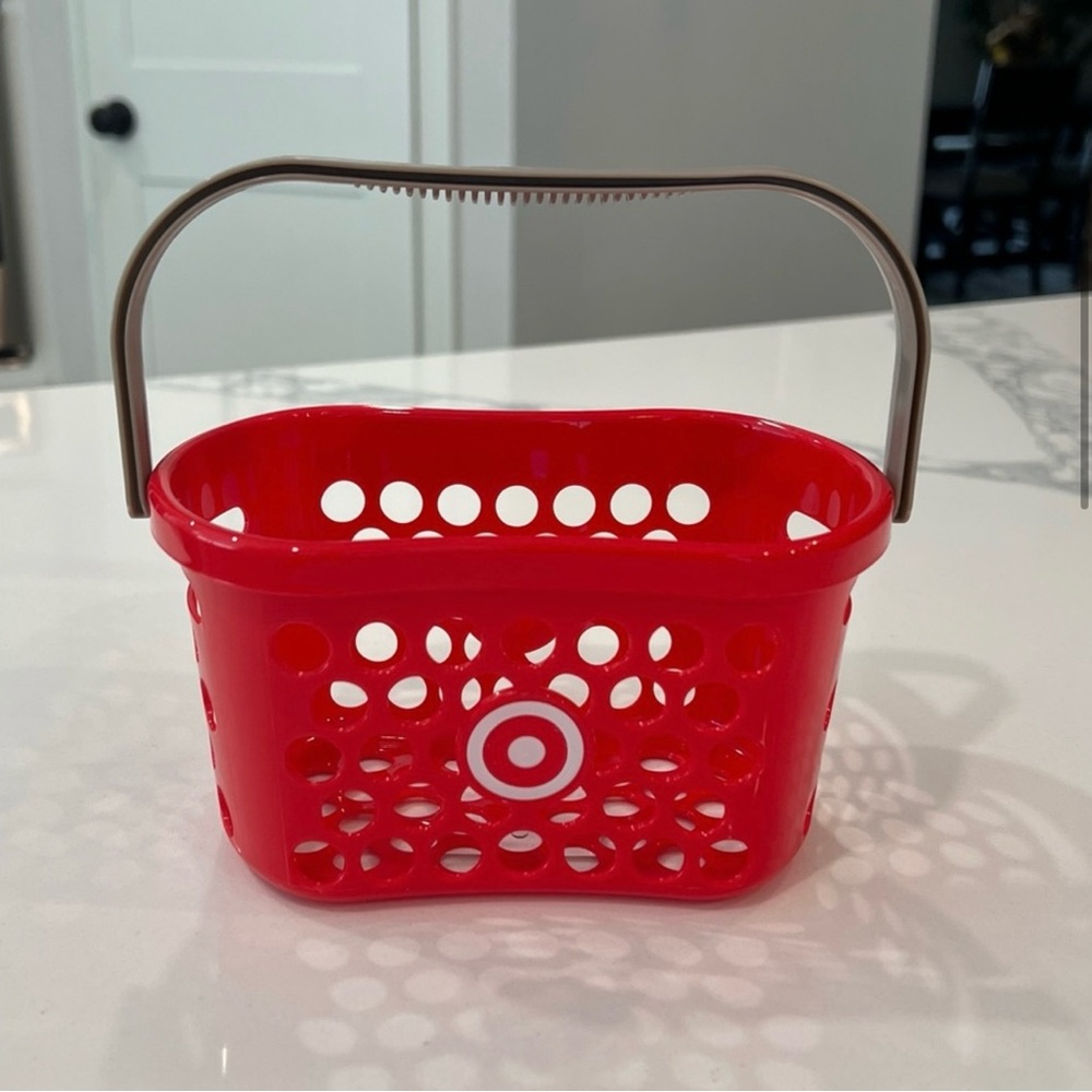 Mini red Target Toy Shopping Basket Bag VIRAL